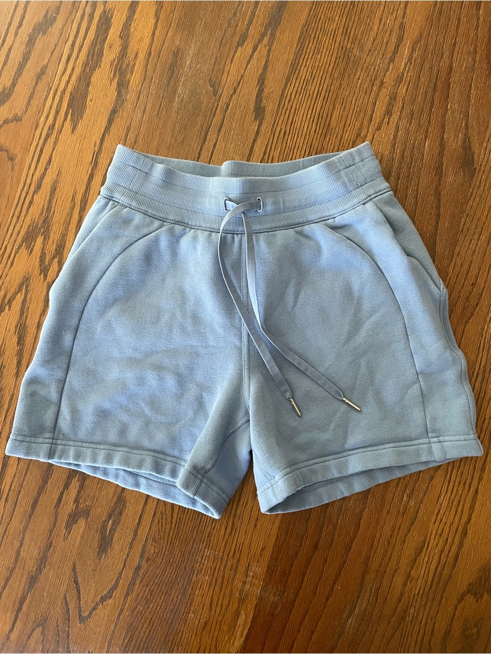 lululemon High Rise Scuba Light Blue Casual Shorts